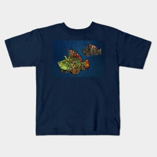 Steampunk Fish #5 Kids T-Shirt